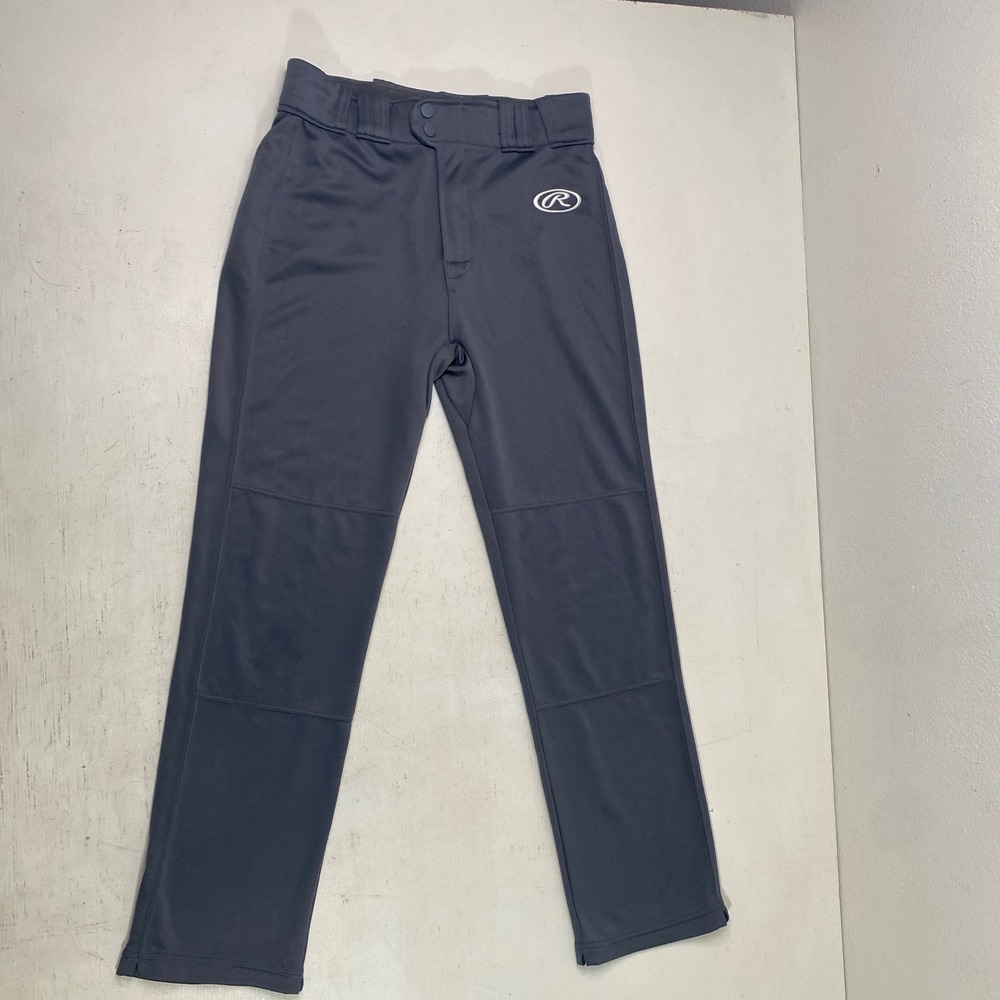 Rawlings Baseball Pants Youth XL Semi-Relaxed Gray Charcoal Athletic Stretch